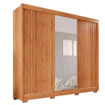 Guarda Roupa Casal Com Espelho 3 Portas e 4 Gavetas Atenas