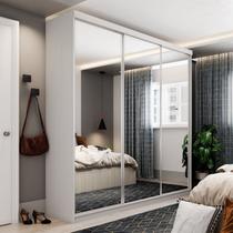 Guarda Roupa Casal Com Espelho 3 Portas Em Perfect Lugano