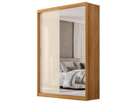 Guarda-roupa Casal com Espelho 4 Gavetas 2 Portas de Correr Demóbile Riva Guarda-roupa Casal com Espelho 4 Gavetas 2 Portas de Correr Demóbile Riva