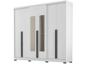 Guarda-roupa Casal com Espelho 4 Gavetas 6 Portas Araplac Lagos Guarda-roupa Casal com Espelho 4 Gavetas 6 Portas Araplac Lagos