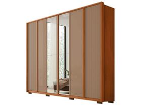 Guarda-roupa Casal com Espelho 4 Gavetas 6 Portas Caemmun Cléo Guarda-roupa Casal com Espelho 4 Gavetas 6 Portas Caemmun Cléo