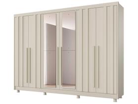 Guarda-roupa Casal com Espelho 4 Gavetas 6 Portas Made Marcs Torino Guarda-roupa Casal com Espelho 4 Gavetas 6 Portas Made Marcs Torino