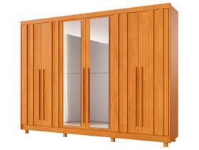 Guarda-roupa Casal com Espelho 4 Gavetas 6 Portas Made Marcs Torino