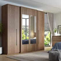 Guarda Roupa Casal com Espelho 4 Portas Splendore Glass THB Guarda Roupa Casal com Espelho 4 Portas Splendore Glass THB