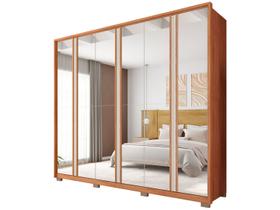 Guarda-roupa Casal com Espelho 6 Gavetas 6 Portas Caemmun Gladiador