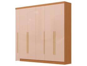 Guarda-roupa Casal com Espelho 6 Gavetas 6 Portas Kappesberg Dakota Classic