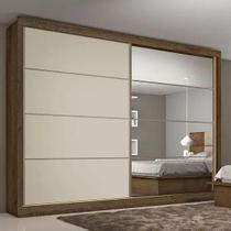 Guarda Roupa Casal com Espelho 6 Gavetas Sevilha Braúna Off Made Marcs Guarda Roupa Casal com Espelho 6 Gavetas Sevilha Braúna Off Made Marcs