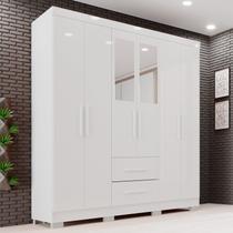 Guarda-roupa Casal com Espelho 6 Portas 2 Gavetas Estrela Premium Guarda-roupa Casal com Espelho 6 Portas 2 Gavetas Estrela Premium