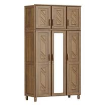 Guarda-Roupa Casal com Espelho 6 Portas 3 Gavetas Grécia