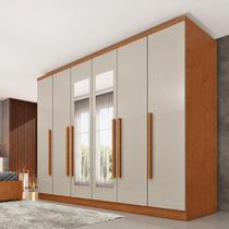 Guarda Roupa Casal com Espelho 6 Portas 4 Gavetas 239cm Veneza Guarda Roupa Casal com Espelho 6 Portas 4 Gavetas 239cm Veneza