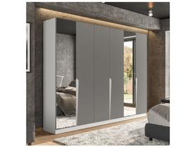 Guarda-roupa Casal com Espelho 6 Portas 4 Gavetas Politorno Porto