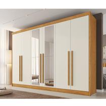 Guarda Roupa Casal com Espelho 6 Portas em MDF Alba Plus
