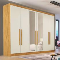 Guarda Roupa Casal com Espelho 6 Portas Oslo Made Marcs