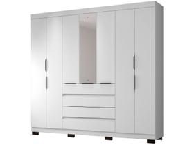 Guarda-roupa Casal com Espelho 7 Portas 4 Gavetas Araplac Lisboa EB24074