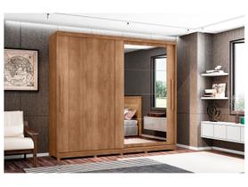 Guarda-roupa Casal com Espelho 8 Gavetas 2 Portas Móveis Lanza Londres Guarda-roupa Casal com Espelho 8 Gavetas 2 Portas Móveis Lanza Londres