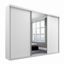 Guarda-Roupa Casal com Espelho Altdorf 3 PT 4 GV Branco