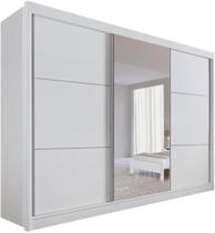 Guarda Roupa Casal com Espelho com pés Los Angeles 3 Portas 6 Gavetas - D' Doro Guarda Roupa Casal com Espelho com pés Los Angeles 3 Portas 6 Gavetas - D' Doro