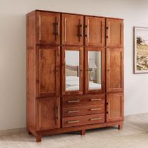 Guarda Roupa Casal com Espelho e Pés 10 Portas 3 Gavetas Paris Guarda Roupa Casal com Espelho e Pés 10 Portas 3 Gavetas Paris