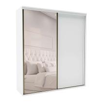 Guarda-Roupa Casal com Espelho Inovatto 2 PT 3 GV Branco