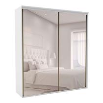 Guarda-Roupa Casal com Espelho Luminum 2 PT 3 GV Branco