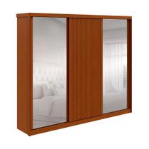 Guarda-Roupa Casal com Espelho Ollie sem Pés 3 PT 6 GV Frassino