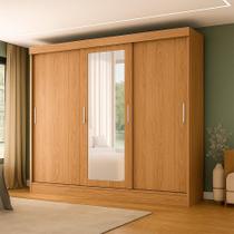 Guarda-Roupa Casal com Espelho Paris 3 PT 2 GV Naturale