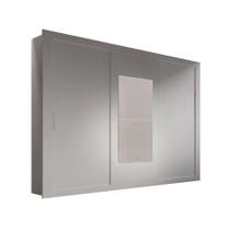 Guarda-Roupa Casal com Espelho Veneza Premium Branco 3 Pt 4 Gv
