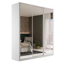 Guarda-Roupa Casal com Espelho Zermatt 3 PT 3 GV Branco
