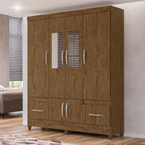 Guarda Roupa Casal com Espelhos 6 Portas 2 Gavetas MS912 Moval