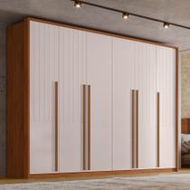 Guarda-Roupa Casal com Frisado 6 Portas 6 Gavetas Suburban Gold 100% MDF Espresso Móveis