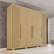 Guarda-Roupa Casal com Pés 100% MDF 6 Portas 6 Gavetas Granada Premium Marrom/Jequitiba Guarda-Roupa Casal com Pés 100% MDF 6 Portas 6 Gavetas Granada Premium Marrom/Jequitiba