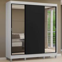 Guarda-Roupa Casal com Pés 3 Portas de Correr com Espelhos Reno Madesa B Guarda-Roupa Casal com Pés 3 Portas de Correr com Espelhos Reno Madesa B