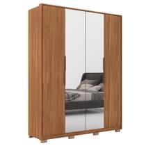 Guarda Roupa Casal Com Pés 4 Portas 2 Com Espelhos Attore D02 Amendola Touch - Mpozenato Guarda Roupa Casal Com Pés 4 Portas 2 Com Espelhos Attore D02 Amendola Touch - Mpozenato