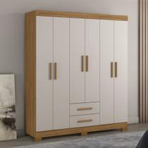 Guarda Roupa Casal com Pés 6 Portas 2 Gavetas NT5130 Notável