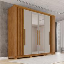 Guarda-roupa Casal com Pés e Espelho 100% Mdf 6 Portas 6 Gavetas Granada Premium Guarda-roupa Casal com Pés e Espelho 100% Mdf 6 Portas 6 Gavetas Granada Premium