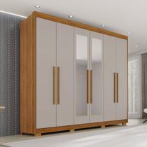 Guarda Roupa Casal com Pés e Espelho 6 Portas 6 Gavetas 100% Mdf Itália Plus Guarda Roupa Casal com Pés e Espelho 6 Portas 6 Gavetas 100% Mdf Itália Plus