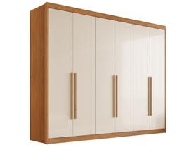 Guarda-roupa Casal com Sapateiro 8 Gavetas 6 Portas Conquista Móveis Prime Bergamo Guarda-roupa Casal com Sapateiro 8 Gavetas 6 Portas Conquista Móveis Prime Bergamo