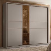 Guarda Roupa Casal com Vidro Reflecta 2 Portas de Correr em MDF Authentic Demóbile Guarda Roupa Casal com Vidro Reflecta 2 Portas de Correr em MDF Authentic Demóbile