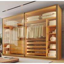 Guarda Roupa Casal com Vidro Reflecta 2 Portas de Correr Em MDF Samara Móveis Europa Guarda Roupa Casal com Vidro Reflecta 2 Portas de Correr Em MDF Samara Móveis Europa