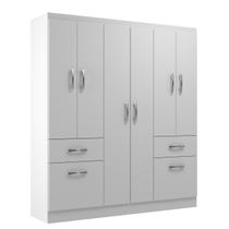 Guarda Roupa Casal Compacto New Hercules 8 Portas 2 Gavetas 135cm