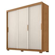 Guarda Roupa Casal Confort 3 Portas 4 Gavetas Cinamomo Areia Fosco - Zanzini Guarda Roupa Casal Confort 3 Portas 4 Gavetas Cinamomo Areia Fosco - Zanzini
