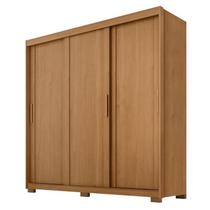 Guarda Roupa Casal Confort 3 Portas 4 Gavetas Cinamomo Fosco - Zanzini Guarda Roupa Casal Confort 3 Portas 4 Gavetas Cinamomo Fosco - Zanzini