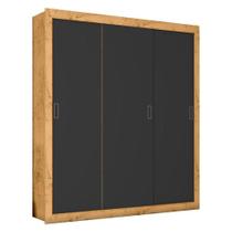 Guarda Roupa Casal Cor2303044 Freijó Carbono Flex - Araplac