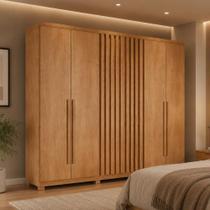 Guarda Roupa Casal CR35526 6 Portas de Bater 4 Gavetas MDF com Pés Madeirado Multimóveis Guarda Roupa Casal CR35526 6 Portas de Bater 4 Gavetas MDF com Pés Madeirado Multimóveis