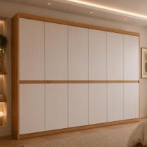 Guarda Roupa Casal CR35542 6 Portas de Bater 4 Gavetas MDF Laqueado Madeirado-off White Multimóveis Guarda Roupa Casal CR35542 6 Portas de Bater 4 Gavetas MDF Laqueado Madeirado-off White Multimóveis