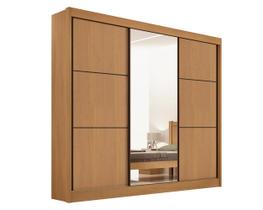 Guarda Roupa Casal Cristal Mdf Ddoro CINAMOMO LISO