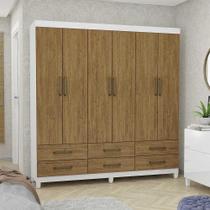 Guarda Roupa Casal D22 6 Portas 6 Gavetas Carioca Móveis Branco Cinamomo Guarda Roupa Casal D22 6 Portas 6 Gavetas Carioca Móveis Branco Cinamomo