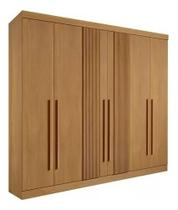 Guarda Roupa Casal Da Vinci 6pts Cinamomo Ripado Mdf D'doro Guarda Roupa Casal Da Vinci 6pts Cinamomo Ripado Mdf D'doro