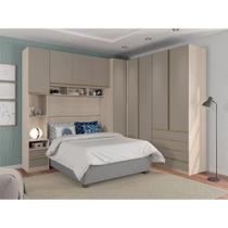 Guarda Roupa Casal De Canto 9 Portas E 6 Gavetas Crema