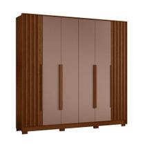Guarda Roupa Casal Deville 06 Portas Nogueira Capuccino - Móveis Albatroz Guarda Roupa Casal Deville 06 Portas Nogueira Capuccino - Móveis Albatroz